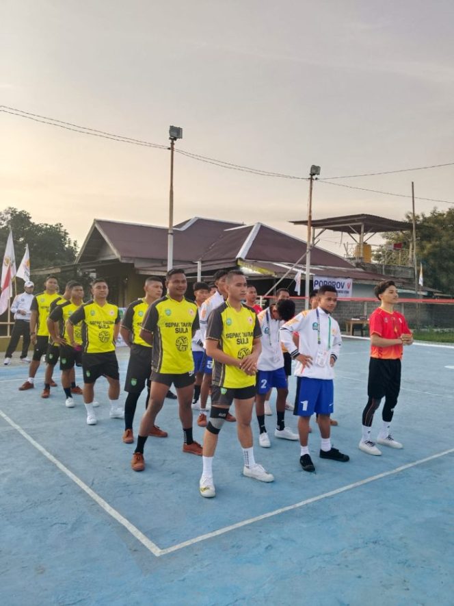 
					Tim sepak takraw Kabupaten Kepulauan Sula tunjukkan kelasnya di ajang Pekan Olahraga Provinsi (Porprov) V Maluku Utara 2026