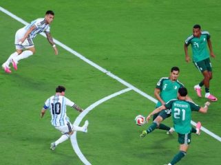 Lionel Messi Cetak Hatrick Kontra Aljazair. Foto Istimewa 