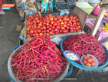 Dokumentasi Bawang ,Rica, Tomat di pasar Tradisional Sanana, Kabupaten Kepulauan Sula, Maluku Utara. Foto : Madingkota.com