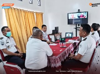 Foto : Sidang TPP Bersama Kanwil Ditjenpas Maluku Utara melalui zoom meeting. ( doc. Istimewa)