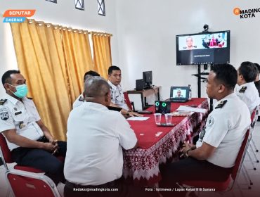 Foto : Sidang TPP Bersama Kanwil Ditjenpas Maluku Utara melalui zoom meeting. ( doc. Istimewa)