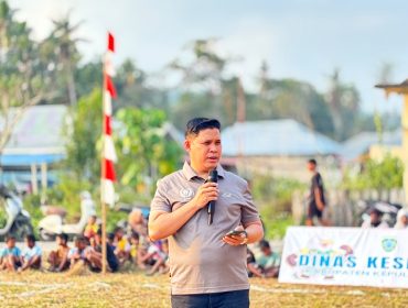 Foto : Ketua umum KONI kepulauan Sula Kamarudin Mahdi, S.STP., CHt. CGCAE