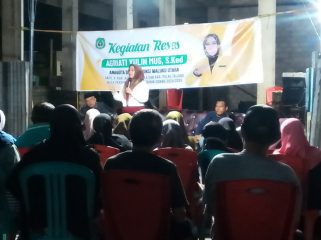 Foto : Suasana reses DPRD provinsi Maluku Utara Agriyati Yulin Mus. (doc.Ist)
