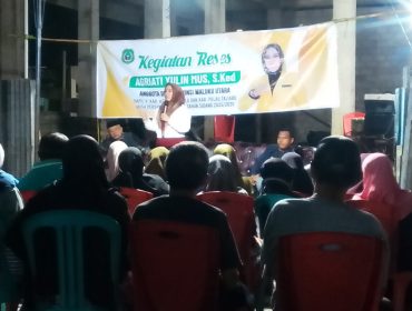 Foto : Suasana reses DPRD provinsi Maluku Utara Agriyati Yulin Mus. (doc.Ist)